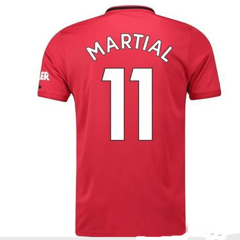 Футбольная Джерси LINGARD RASHFORD MARTIAL POGBA ALEXIS FRED футболка для взрослых LUKAKU 19/20 футболка для футбола - Цвет: shirt