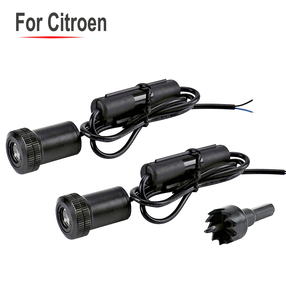 Luce Di Cortesia Per Porta A Led Luce Di Benvenuto Per Citroen Picasso Aircross Berlingo C3 C4 C5 C6 Citroen Logo Badge Shadow Ghost Light