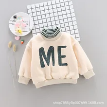 Толстый бархатный свитер в Корейском стиле для малышей