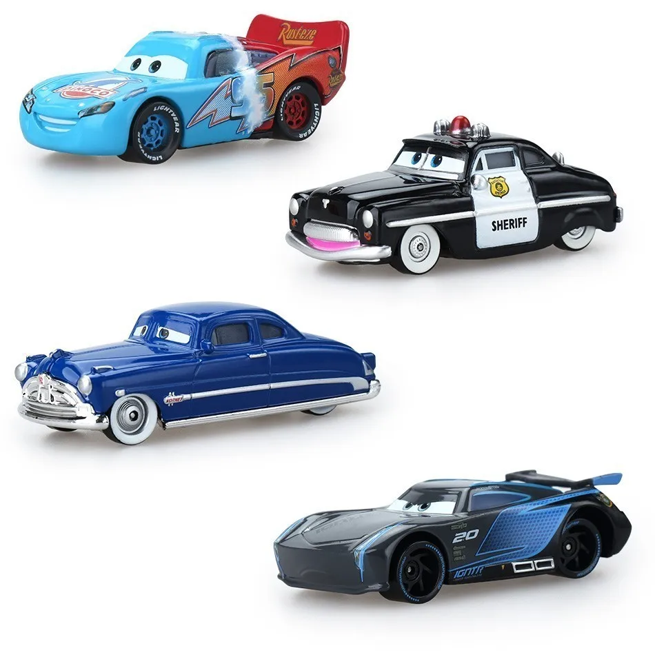 

Disney Pixar Children's Toy Car 3 Mini Mcqueen Jackson Storm Cruz Mater Mac Ungle Truck 1:55 Metal Car