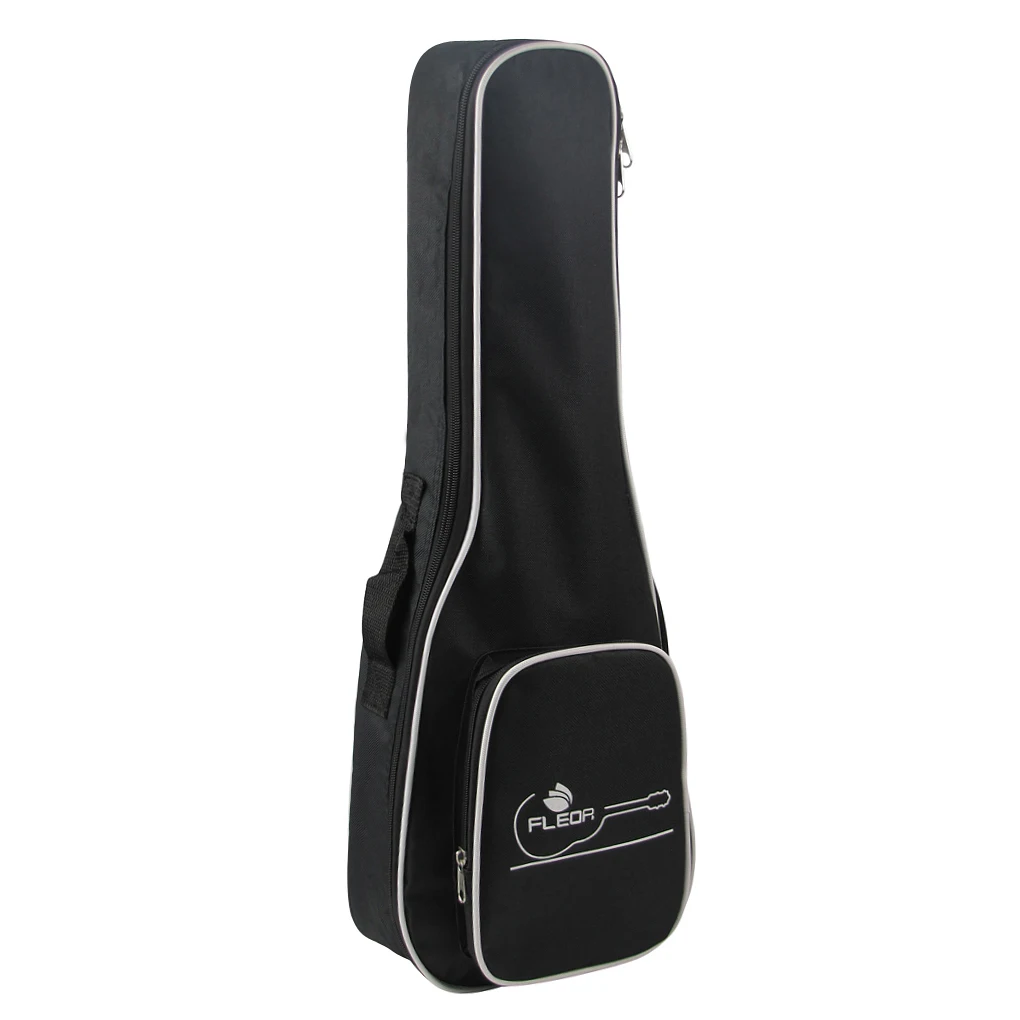 FLEOR Black 21''/26&quot Ukulele Bag Case Single Shoulder Gig Oxford Cloth | Спорт и развлечения