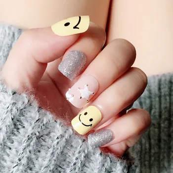 

Manicure Finished Product Fake Nails Finished Product Manicure Implement 24 Sheet Patch Fashion Short Manicure Nail B55