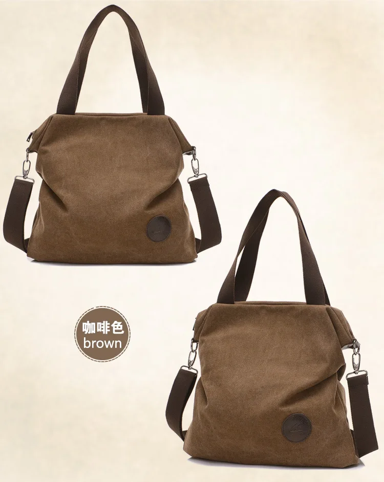 USOUL Korean Leisure Simple Literary Canvas Bag Lady Handbag Shoulder Slanting Bag Lady Students Canvas Bag Bags