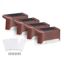 1/4/6 шт Солнечный Путь Лестница открытый светильник Водонепроницаемый IP55 Солнечный Мощность забор светильник двор путь забор настенный светильник