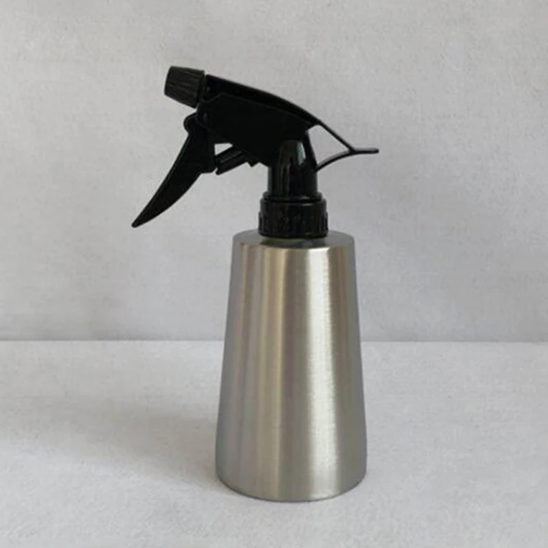 

Stainless Steel Water Spray Bottle Flower Plant 350ml Home Silver Watering Unisex Pot Gourd Garden Supplies