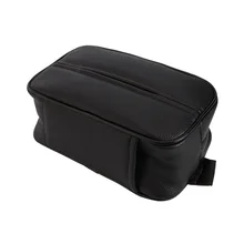 Автомобильный ящик на заднее сидение, невидимый держатель для салфеток на молнии, универсальный держатель для хранения, компактный, легко установить регулируемый ремень для салфеток