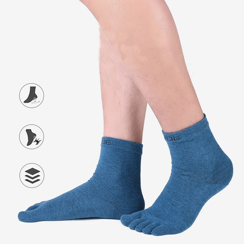 AONIJIE 1 Pair Outdoor Five Toe Socks Quick Drying Long Tube Socks Breathable For Camping Hiking Running Marathon Jogging E4813