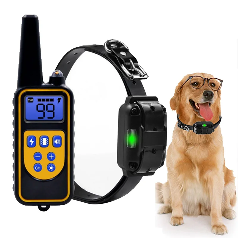 Электронный ударный тренировочный ошейник для собак водонепроницаемый перезаряжаемый пульт дистанционного управления для домашних животных с ЖК дисплеем для маленьких/крупных собак|Ошейник для дрессировки| | АлиЭкспресс