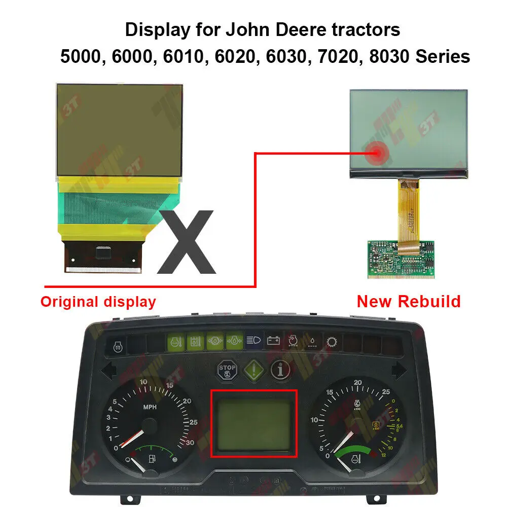 Instrument Panel Display For John Deere Speedometer Cluster Tractor