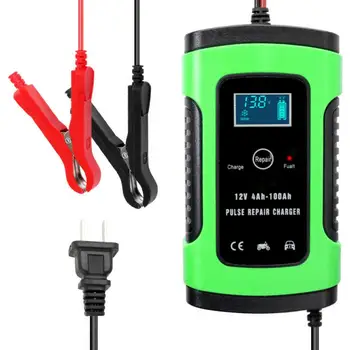 

New Full Automatic Car Battery Charger 12V 6A Intelligent Fast Power Charging Wet Dry Lead Acid Digital LCD Display Dropshipping