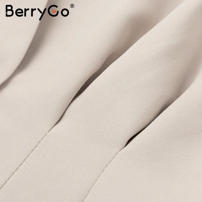 BerryGo Элегантная блузка с v-образным вырезом рубашка женская с длинным рукавом пуговицы женские короткие топы рубашки Повседневная Уличная Осенняя женская блузка