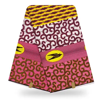 

2020 African Ankara High Quality Veritable Real Wax 100% Cotton Material Fabric African Pagne Nederlands Print Fabric