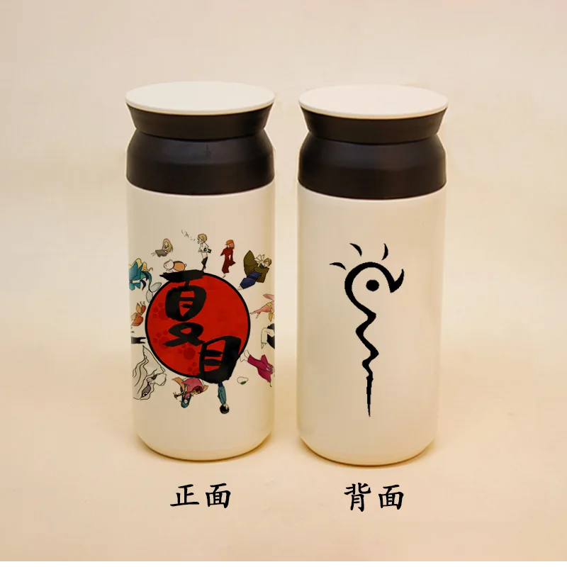 

Natsume Friends Account Cup Dimensional Teacher Anime Water Insulated Cup Two Cat Students Japanese-style Stainless Steel Cup