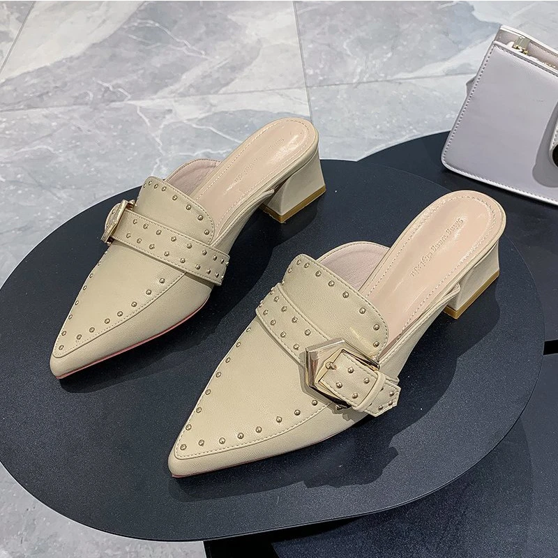 designer mules and slides