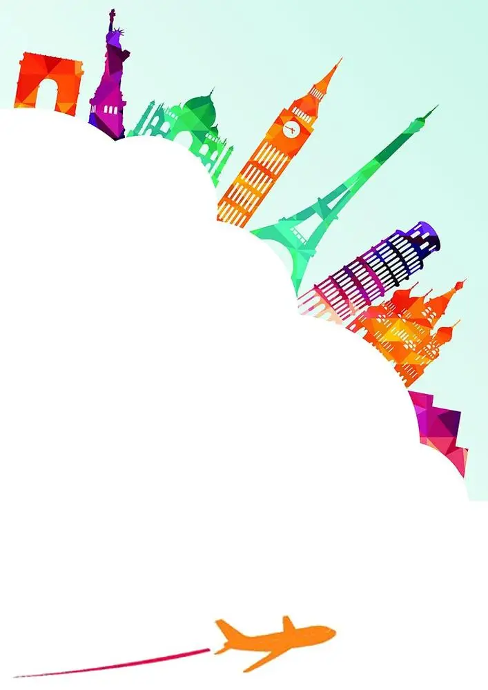 世界各地风景名胜飞机旅行海外出境游背景背景图片素材免费下载 图片编号qakndrnx Pngbag素材网