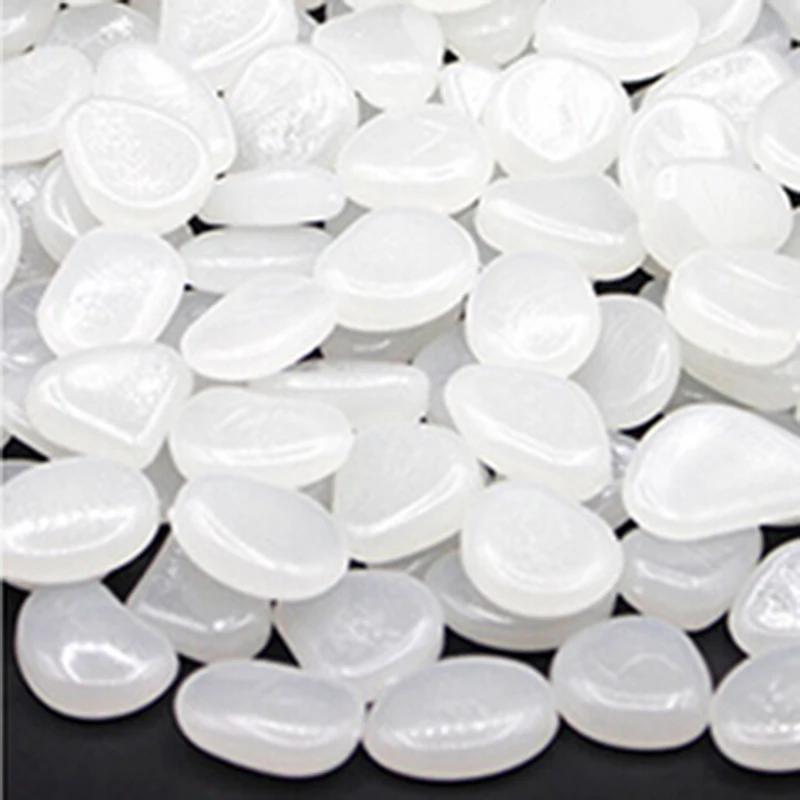 100 шт./упаковка. Галька светящиеся камни светится в темноте садовый аквариум 2 3 см