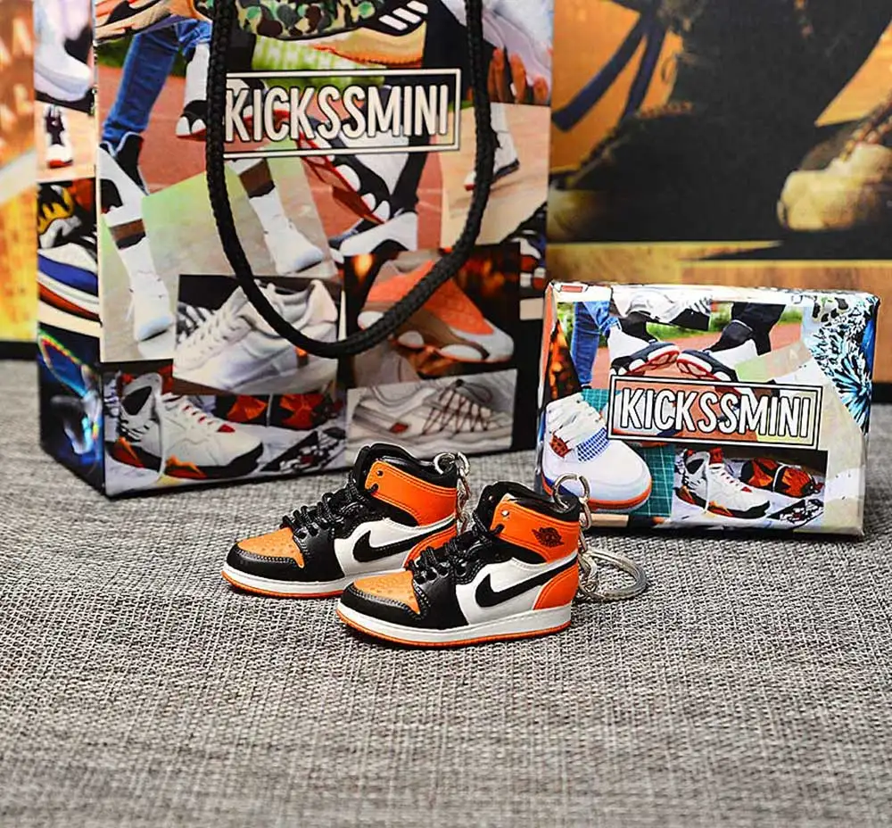 Персональный DIY Jordan Generation AIR JORDAN 1 разбитая доска 3D кроссовок фигурный брелок сумка Подвеска парный брелок