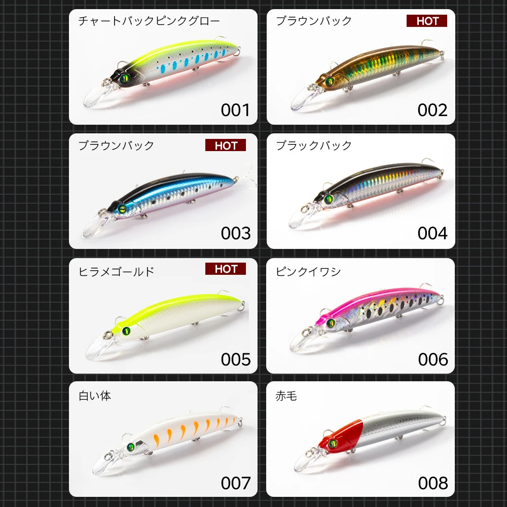 Hunthouse Minnow Poke Gyodo Floating Topwater Fishing Lure Wobblers Hard Bait Jerkbait Lip 110mm 19g Saltwater For Bass Tackle