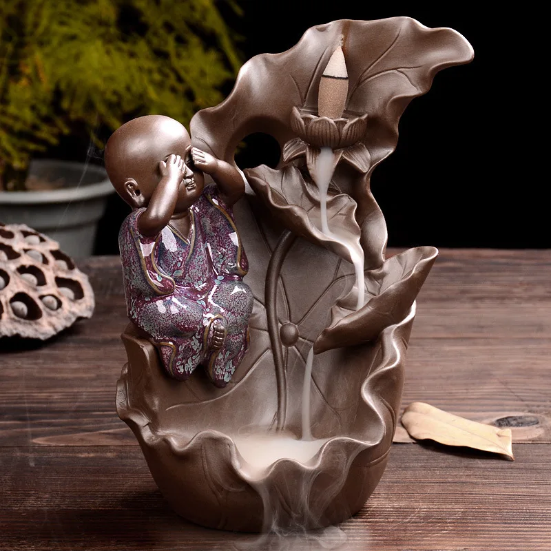 

2019 Quemador Incienso Burner Ta Jun Porcelain Ceramic Aromatherapy Furnace The Young Monk Tea Wholesale Furnishing Articles