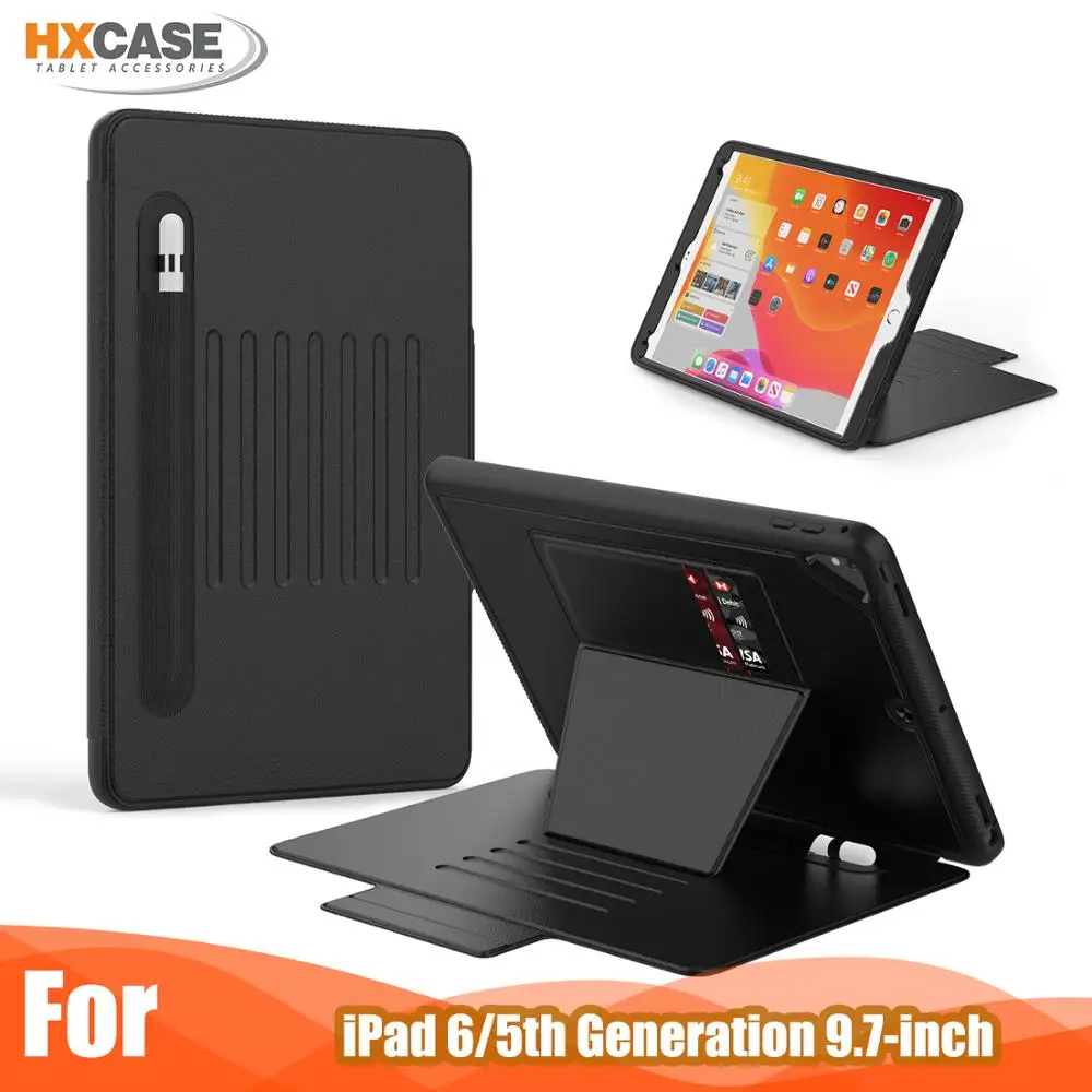 Магнитный чехол для ipad air 2 smart cover с автоматическим включением сна|Чехлы планшетов