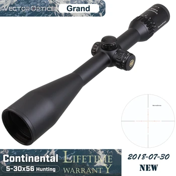 melhor Óptica Do Vetor Continental 5-30x56 Caça Riflescope Sniper Rifle óptico Escopo 90% Luz 1/4 Moa Prova De Choque. 338 Lapua Magnum