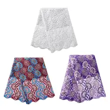 Кружевная ткань высокого качества кружевная нигерийская кружевная ткань для женщин платье Африканский тюль кружева с камнями вышитая кружевная ткань