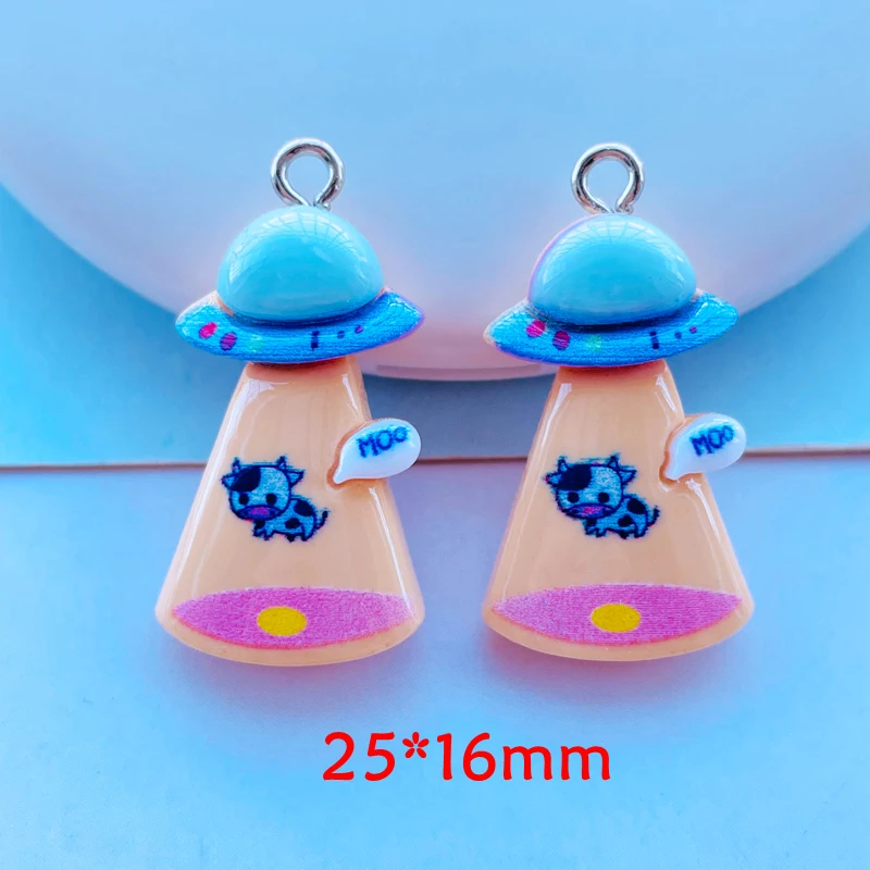 10Pcs New Cartoon Mini Mixed Animals, Ice Cream Flat Back Resin Cabochons Necklace Pendant Keychain Charms DIY Decoration A78