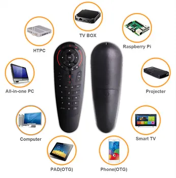 

g30 Air Mouse g30s fly airmouse 2.4G Remote Control Controller Google Voice For Htv 6 box Xiaomi i9 X96 H96 max Mag 322 tv Box
