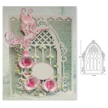 

Customized dies Wedding Flower Gate Metal Cutting Dies Stencil Dies Scrapbooking Paper Card Making Embossing Handmade Craft dies