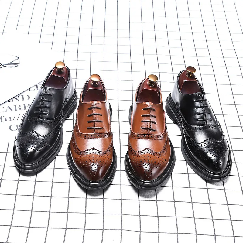 

Men OXFORD Business Formal Dress Leather Shoes for Men Capit