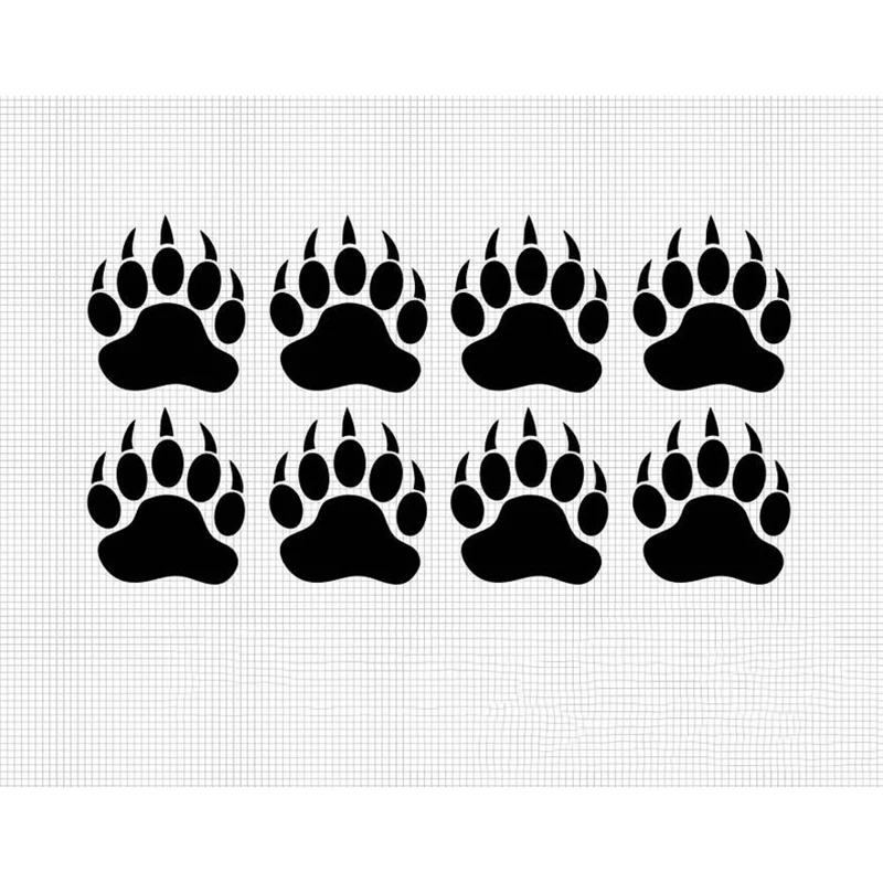 Polar Bear Paw Print Actual Size