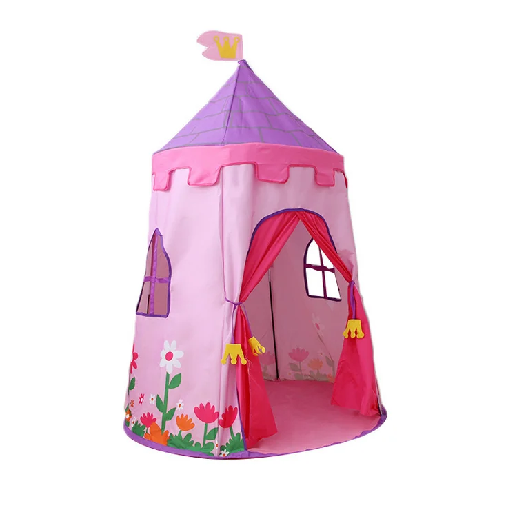 Зеленый Складной Замок принцессы детская игровая палатка креативный развивающий открытый замок для игры в помещении игровой домик игрушка - Цвет: Зеленый