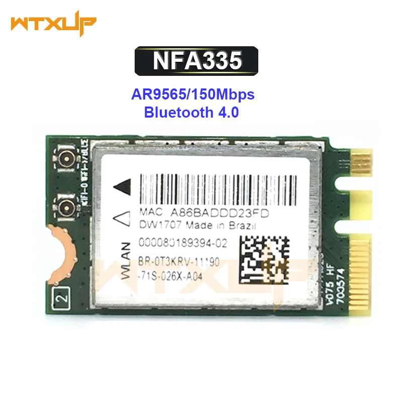 Atheros AR9565 NFA335 Wi Fi адаптер BT 4,0 NGFF WLAN wifi Беспроводная Bluetooth 4,0 сетевая карта