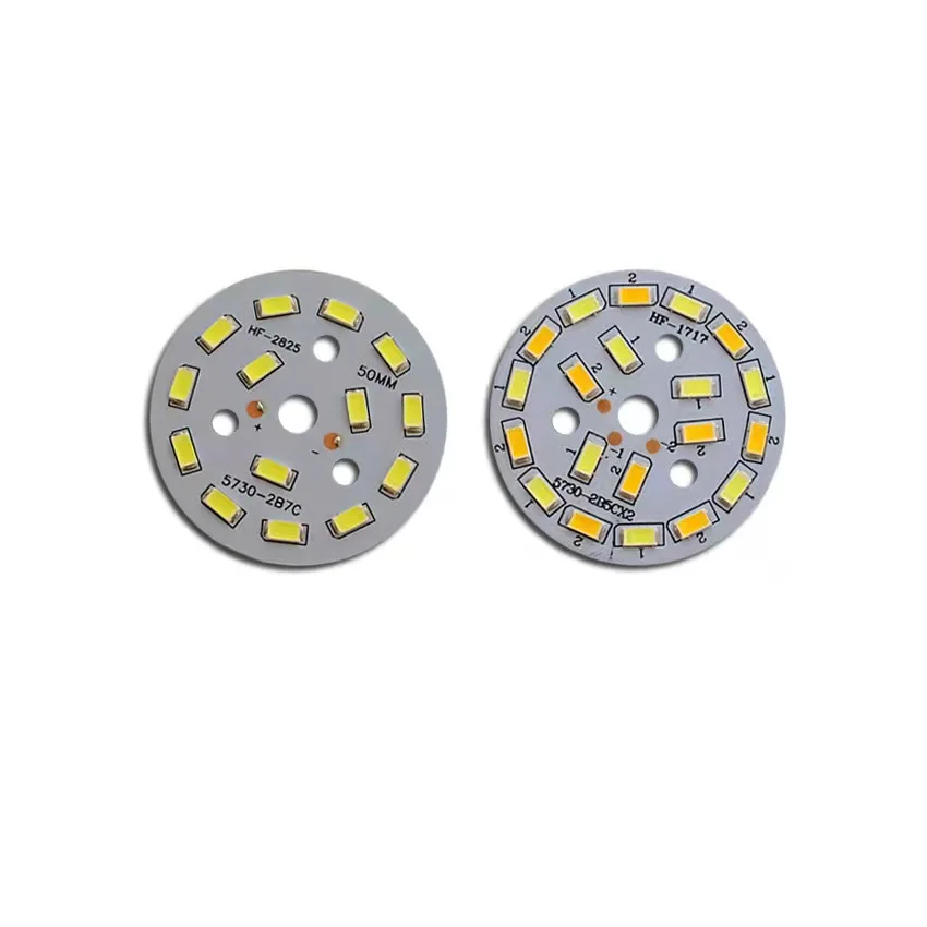 5730 SMD bulb lamp double color 3W 5W 7W 9W 12W 15W 18W round led light board 1pcs DALCAN LED Lamp LED Lamp Bulb