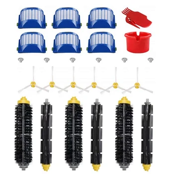 

Part Kit for Irobot Roomba 600 Series Robotic Vacuums Cleaner Replenishment - Includes 6 Filters,6 Side Brush,3 Bristle Brushes,