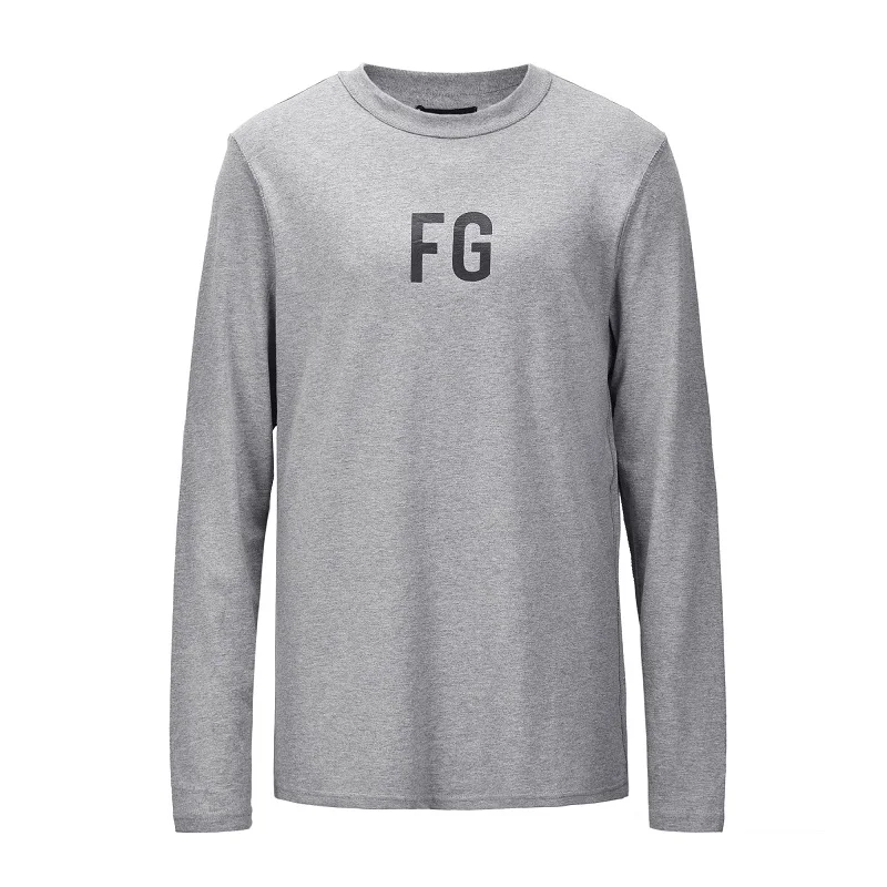 Новая летняя футболка с длинными рукавами FG Kanye футболка с надписью качественная футболка с длинным рукавом