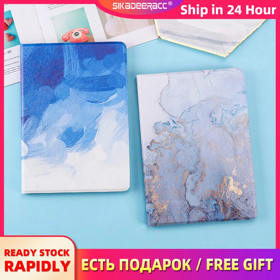 

Marble PU Leather Case For iPad Air 1 2 Mini 5 4 1 2 3 2017 2018 new ipad Smart Auto Sleep Wake Up Flip Stand Protector Cover