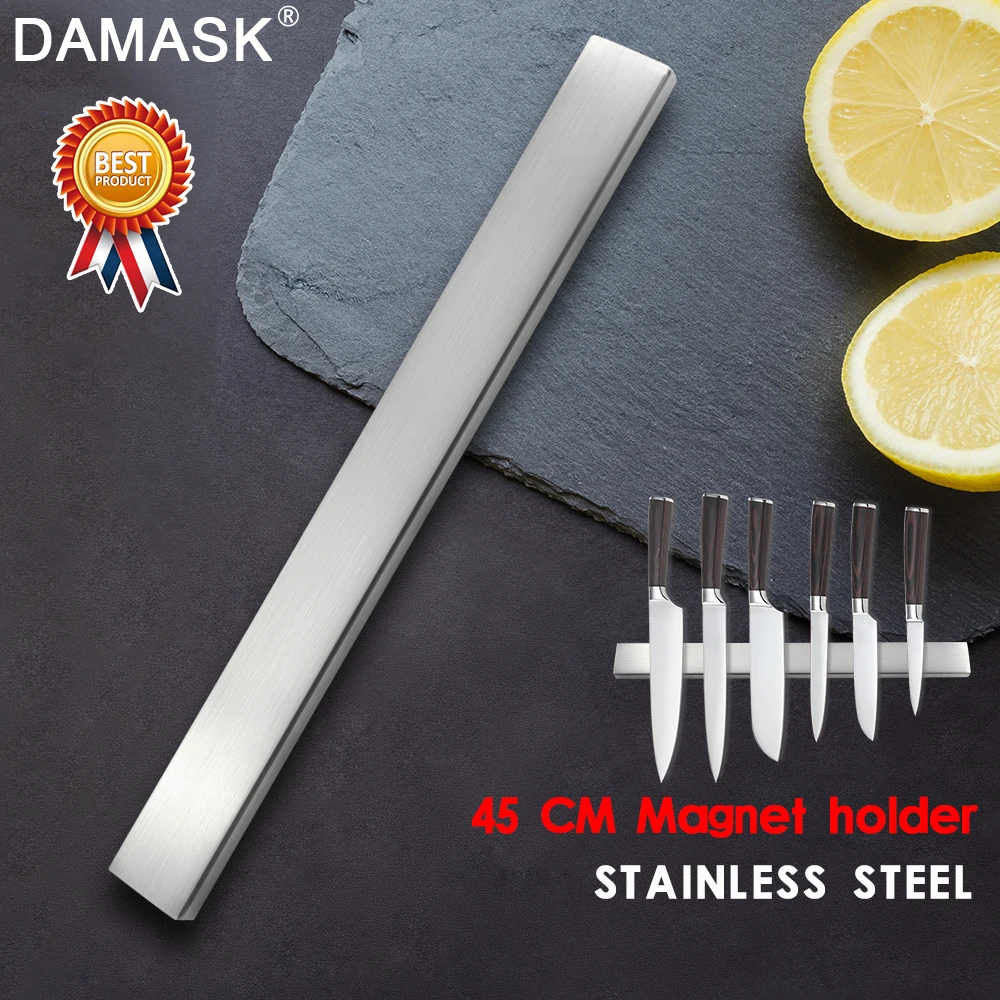 Damask Магнитный самоклеящийся держатель для ножей длиной 45 см блок из нержавеющей