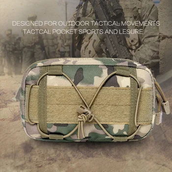 

Tactical Universal Pouch Military Molle Waist Bag Wallet Pouch Outdoor Phone Case Pocket with Zipper for Phone