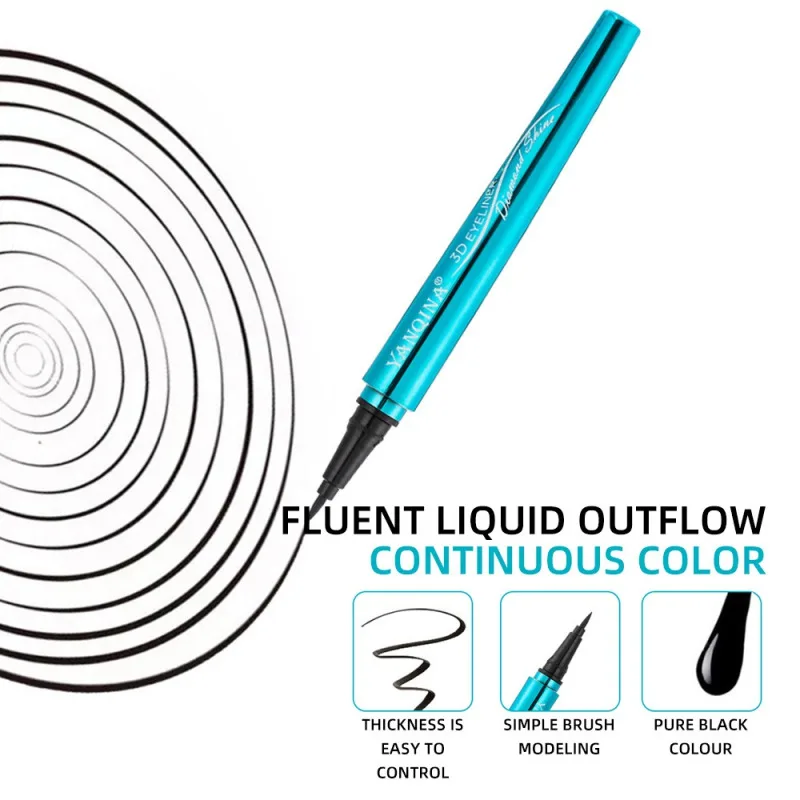 Быстросохнущая подводка для глаз водостойкая пятнистая длинная жидкость длительного эффекта подводка для глаз