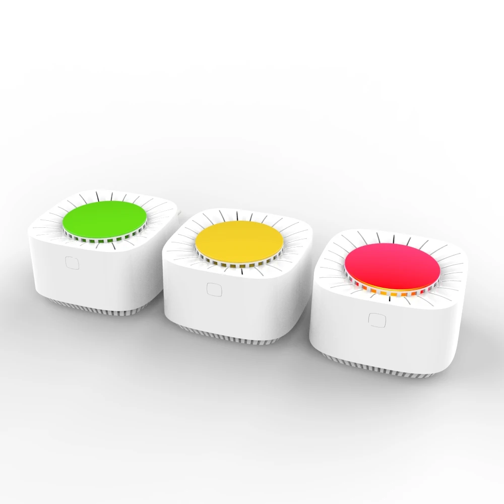 Egg Type Carbon Dioxide Detector With Three Different Light Displays and Automatic Alarm TUYA WiFi | Инструменты