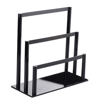 

Acrylic Ladder Earring Display Shelf Jewelry Earring Display Rack Necklace Hanging Holder Removable