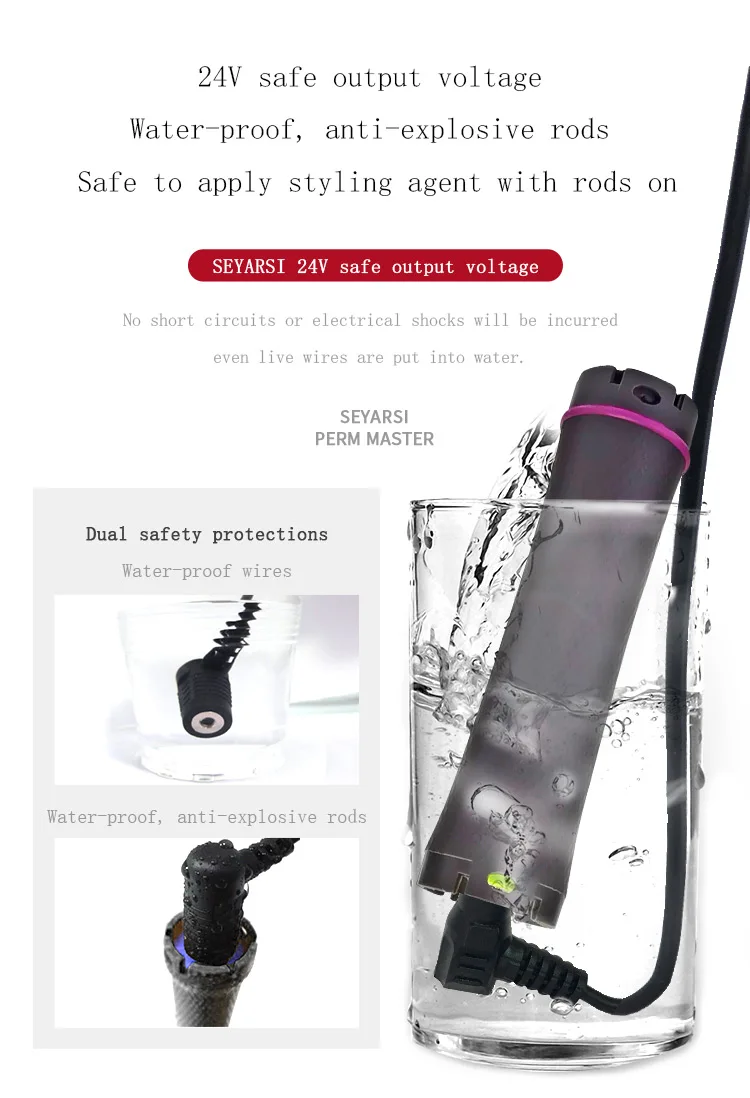 Safety 24V output Voltage Asia Digital Hair Perm Machine, Salon