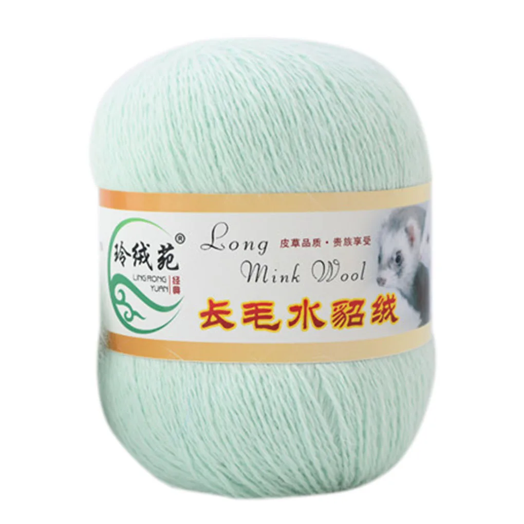 new 50g/ball Knitting Scarf Yarn Soft Thin Plush Hand Crochet Thread Sewing DIY Winter Shawl Yarn Hand-knitted plush