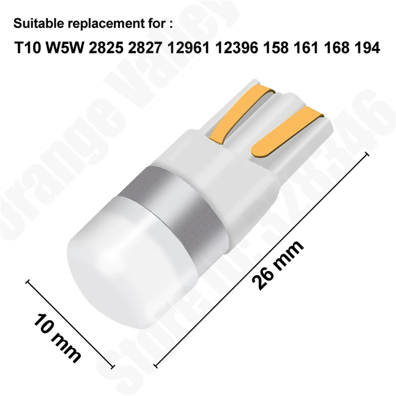 ڵ LED ׸ Ʈ ÷Ʈ   Ŭ Ʈ, T10 W5W 194 1 SMD 3030, DC 12V, 100 