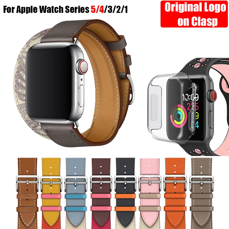 Ремешок кожаный для Apple Watch Series 5 4 3 2 1 44 мм 40 38 | Наручные часы