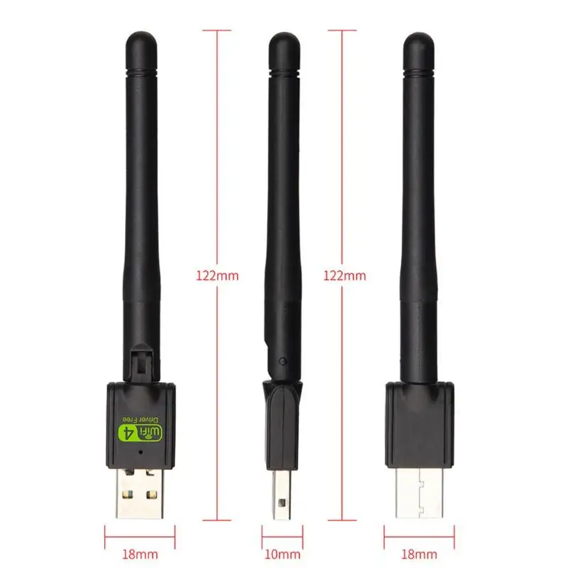 150 Мбит/с антенна USB WiFi сетевой адаптер Wi-Fi ключ беспроводная сетевая карта Wai файл приемник WiFi LAN Ethernet Бесплатный драйвер