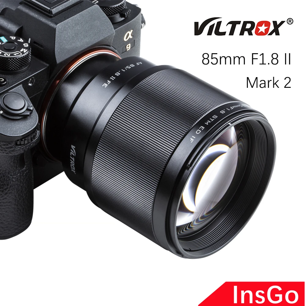 Полнокадровые Портретные Объективы Viltrox 85 мм F1.8 II STM с автофокусом для камер Sony