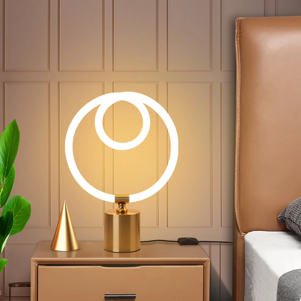 US $118.74 Postmodern Table Lamps 360 Lighting Decoration 12W LED Desk Lights Bedside Study Desk Reading Light Indoor