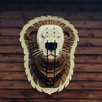 

Young lion head 3D model CNC laser cutting file CDR format file vector design drawing file